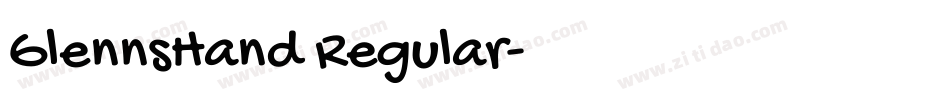 GlennsHand Regular字体转换